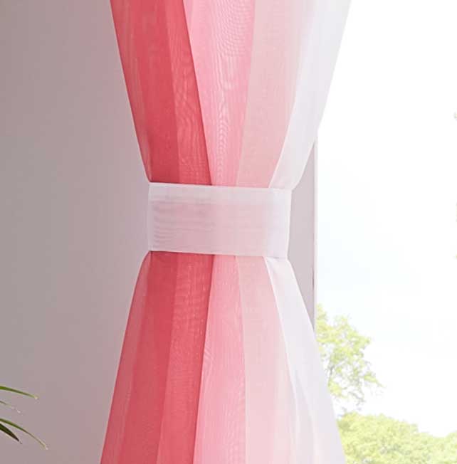 2er Pack Gardinen Vertikal Farbverlauf Druck Transparent »Modena« mit Ösen und Raffhalter, Vorhang, Dekoschal 10000183 Gardinen Set 10000183_rosa_2_d4255f29-97ad-43b6-976f-2b80185c96fc | girdinenbox.com