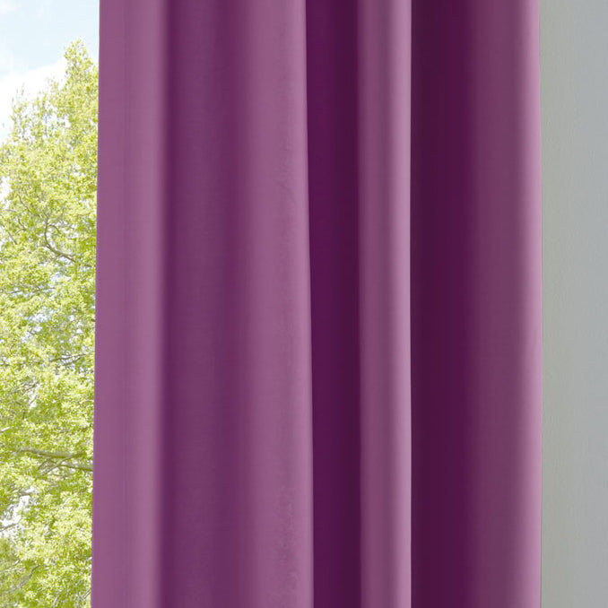 Vorhang Blickdicht Gardine Matt Lichtdurchlässig »PALERMO« mit Ösen und Raffhalter Dekoschal 10000265 Lila HxB 245x140 cm Vorhang 10000265lila | girdinenbox.com