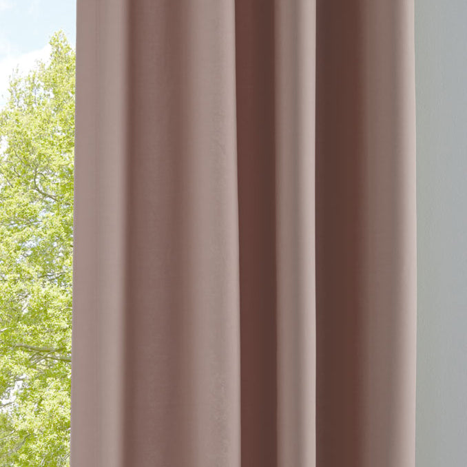 Vorhang Blickdicht Gardine Matt Lichtdurchlässig »PALERMO« mit Ösen und Raffhalter Dekoschal 10000265 Taupe HxB 245x140 cm Vorhang 10000265taupe | girdinenbox.com