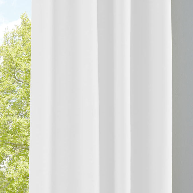 Vorhang Blickdicht Gardine Matt Lichtdurchlässig »PALERMO« mit Ösen und Raffhalter Dekoschal 10000265 Weiß HxB 245x140 cm Vorhang 10000265weiss | girdinenbox.com