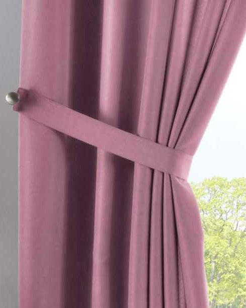 Vorhang Verdeckte Schlaufen Cationic »JENA« Blickdicht Leinen Optik Gardine Meliert Gardinenband mit Raffhalter 2019037 Vorhang 2019037_03_rosa_6bbe139f-530a-4df4-a1b0-df5de6564dde | girdinenbox.com