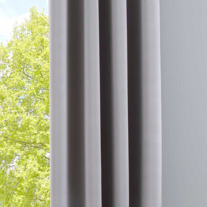 Vorhang Blickdicht »NewYork« 1er-Pack Thermo-Gardine Verdunkelungsvorhang Blackout Ösen schalldämmend UV-Schutz Raffhalter 201920600 Grau HxB 225x140 cm Vorhang 201920600grau | girdinenbox.com