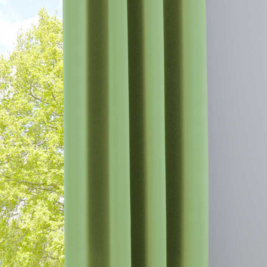 Vorhang Blickdicht »NewYork« 1er-Pack Thermo-Gardine Verdunkelungsvorhang Blackout Ösen schalldämmend UV-Schutz Raffhalter 201920600 Grün HxB 225x140 cm Vorhang 201920600gruen | girdinenbox.com