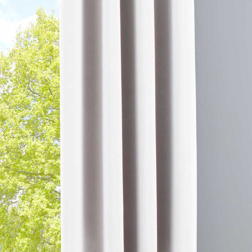 Vorhang Blickdicht »NewYork« 1er-Pack Thermo-Gardine Verdunkelungsvorhang Blackout Ösen schalldämmend UV-Schutz Raffhalter 201920600 Weiß HxB 225x140 cm Vorhang 201920600weiss | girdinenbox.com
