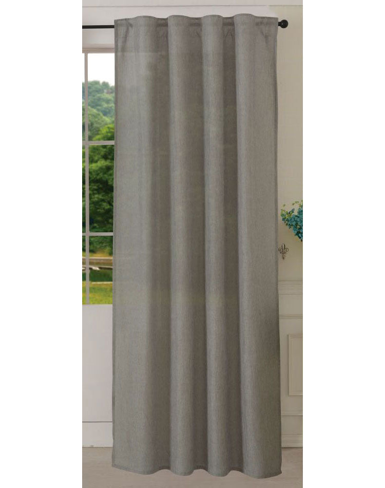 Vorhang Schal verdeckte Schlaufen >>Linene<< blickdicht Leinen Optik Natur Grobfaser (HxB) Lanhaus Stil schwere Qualität 20445 Grau Vorhang 20445grau | girdinenbox.com