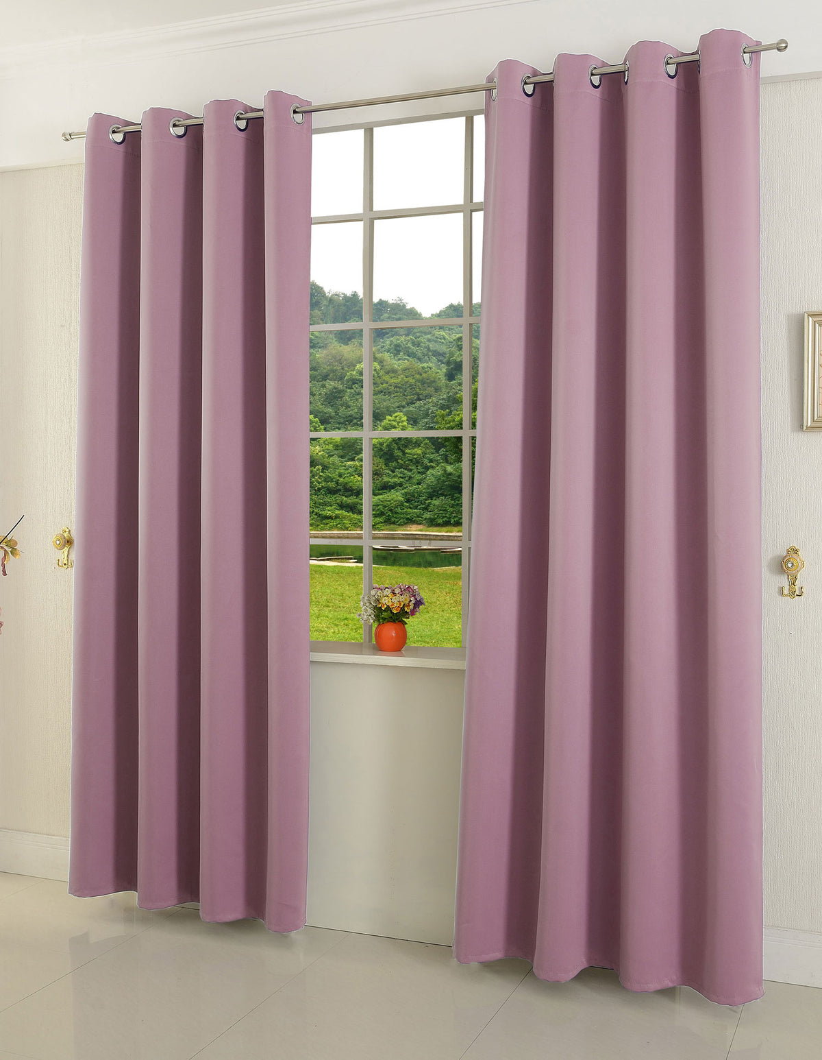 Verdunkelungsvorhang Ösen matt uni Farben blickdicht Blackout 20600 Lavendel 245x135 (HxB) Vorhang 20600lavendel | girdinenbox.com