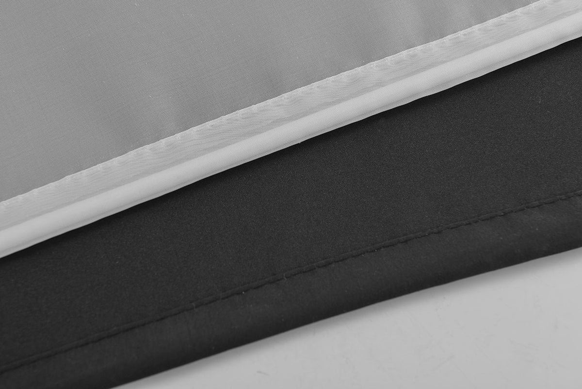 Doppel Raffrollo Palma Microsatin matt Voile Faltgardinen Faltrollo Schlaufenrollo mit Universalgardinenband 20410 Raffrollo Img30003 | girdinenbox.com
