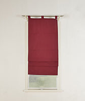 Doppel Raffrollo Palma Microsatin matt Voile Faltgardinen Faltrollo Schlaufenrollo mit Universalgardinenband 20410 Raffrollo Img36993 | girdinenbox.com