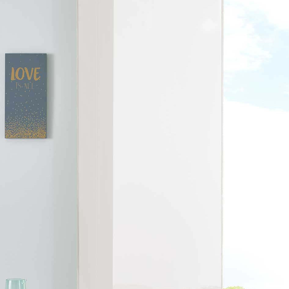 1er Set Schiebegardine Flächenvorhang Vorhang Gardine Voile Komplett mit Paneelwagen Beschwerungsstange 85589N Creme Schiebegardine Schiebegardine_creme | girdinenbox.com