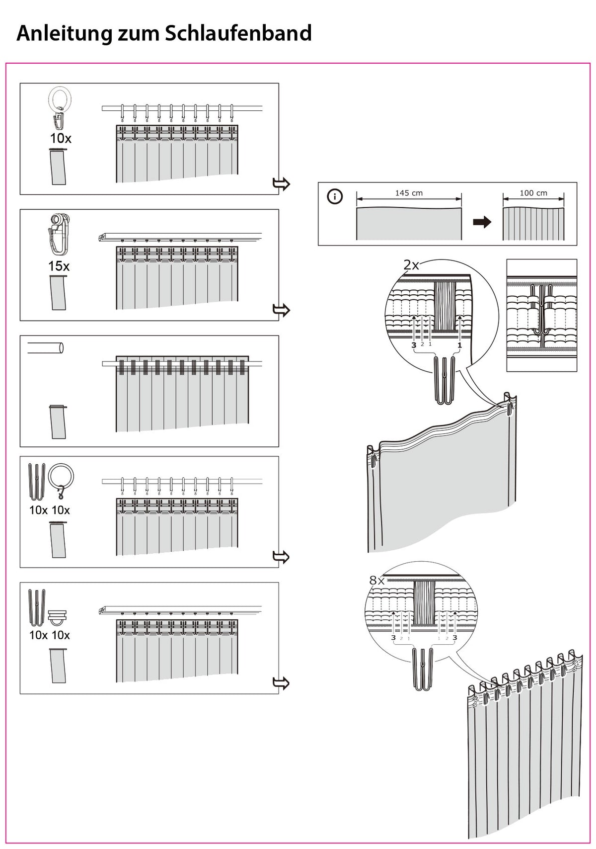 Vorhang Schal verdeckte Schlaufen >>Cationic<< blickdicht Leinen Optik natura seidenmatt (HxB) Landhaus Stil 20440 Vorhang schlaufenband_anleitung_49 | girdinenbox.com