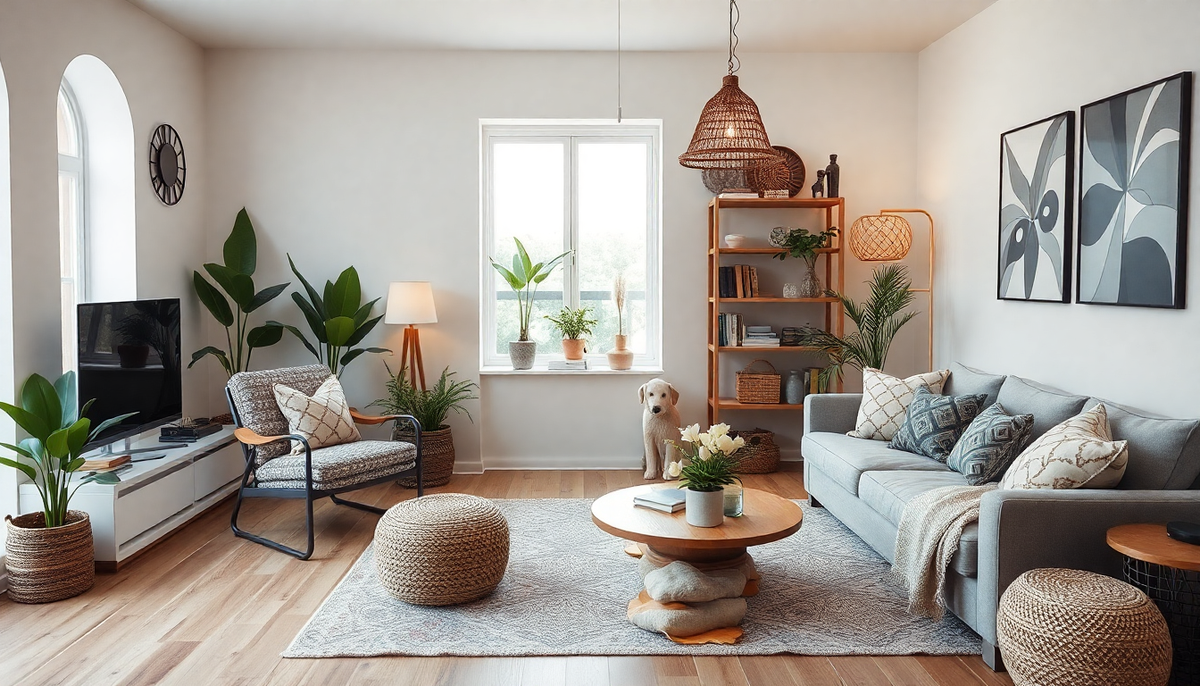 living room boho | girdinenbox.com