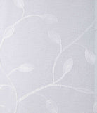 Gardine Ösen Schal Vorhang POMPEI Relief Stickerei Transparent Raffhalter 10000178 Gardinenschal 10000178_blatt_weiss | girdinenbox.com