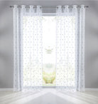 Gardine Ösen Schal Vorhang POMPEI Relief Stickerei Transparent Raffhalter 10000178 Punkt Grau 2er-Pack HxB 175x140 cm Gardinenschal 10000178punkt_grau-2_7c48f81b-830f-440c-84f5-690af05e73e0 | girdinenbox.com