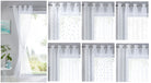 Gardine Ösen Schal Vorhang POMPEI Relief Stickerei Transparent Raffhalter 10000178 Gardinenschal 10000178var | girdinenbox.com