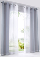 2er Pack Gardinen Vertikal Farbverlauf Druck Transparent »Modena« mit Ösen und Raffhalter, Vorhang, Dekoschal 10000183 Gardinen Set 10000183grautoene_ff1eef3a-8bae-4a76-a319-26d25528e869 | girdinenbox.com