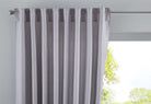 Vorhang Verdeckte Schlaufen Cationic »JENA« Blickdicht Leinen Optik Gardine Meliert Gardinenband mit Raffhalter 2019037 Silber HxB 145x140 cm Vorhang 2019037silber_de3719cb-213f-4c0b-8868-976014b08c28 | girdinenbox.com