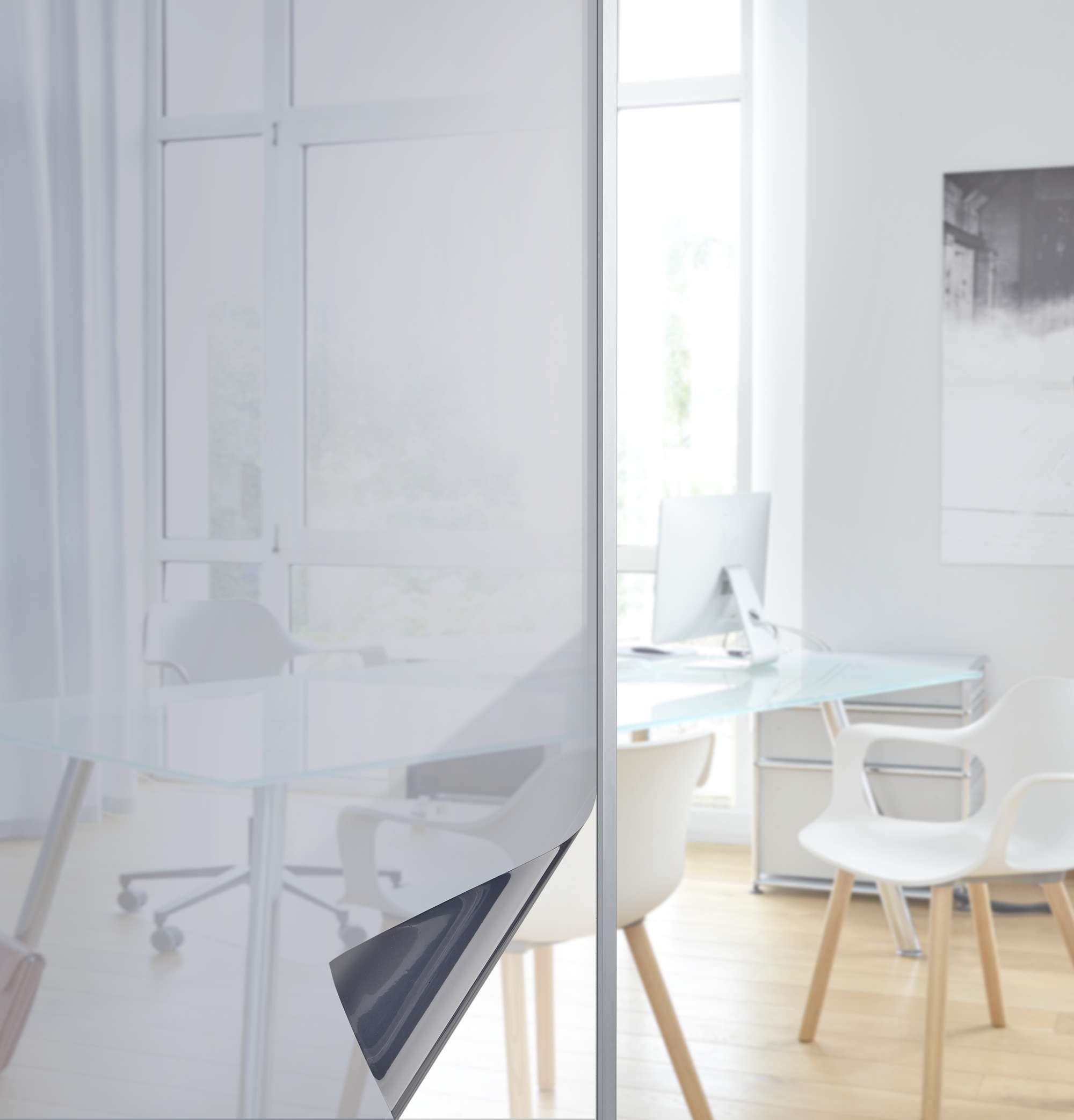 Fensterfolie selbsthaftend Sichtschutzfolie Anti-UV statische Haftung Folie selbstklebend 201916000 Solar UV Silber 90x200 cm Folien 201916000solar_uv_silber_ef91b79f-1913-4062-a4fb-7b4648d394b1 | girdinenbox.com
