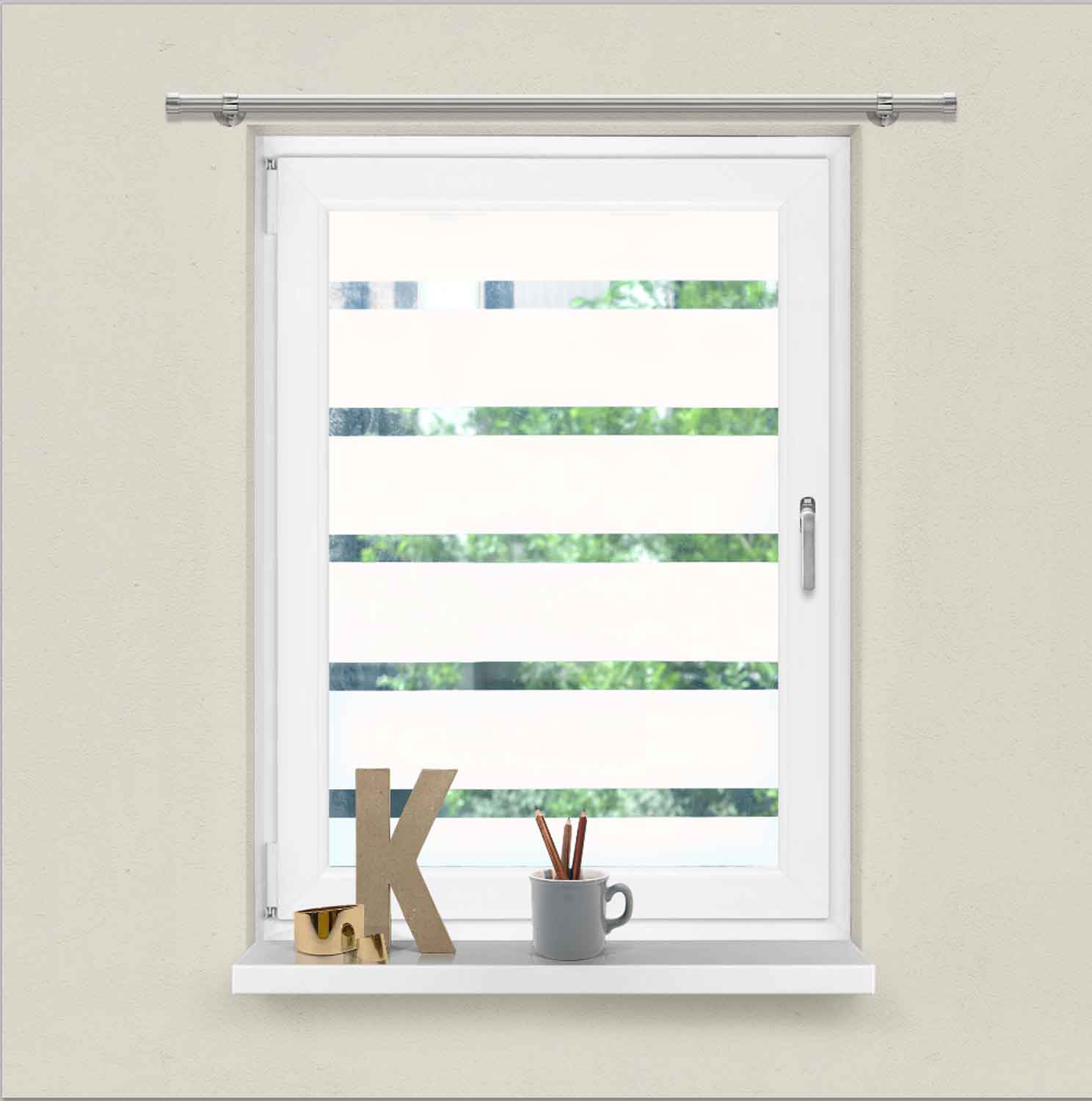 Fensterfolie selbsthaftend Sichtschutzfolie Anti-UV statische Haftung Folie selbstklebend 201916000 Streifen 10 cm 67x200 cm Folien 201916000streifen_10_cm_aafb75b6-4b29-4f1c-a74e-bc5585115ec0 | girdinenbox.com