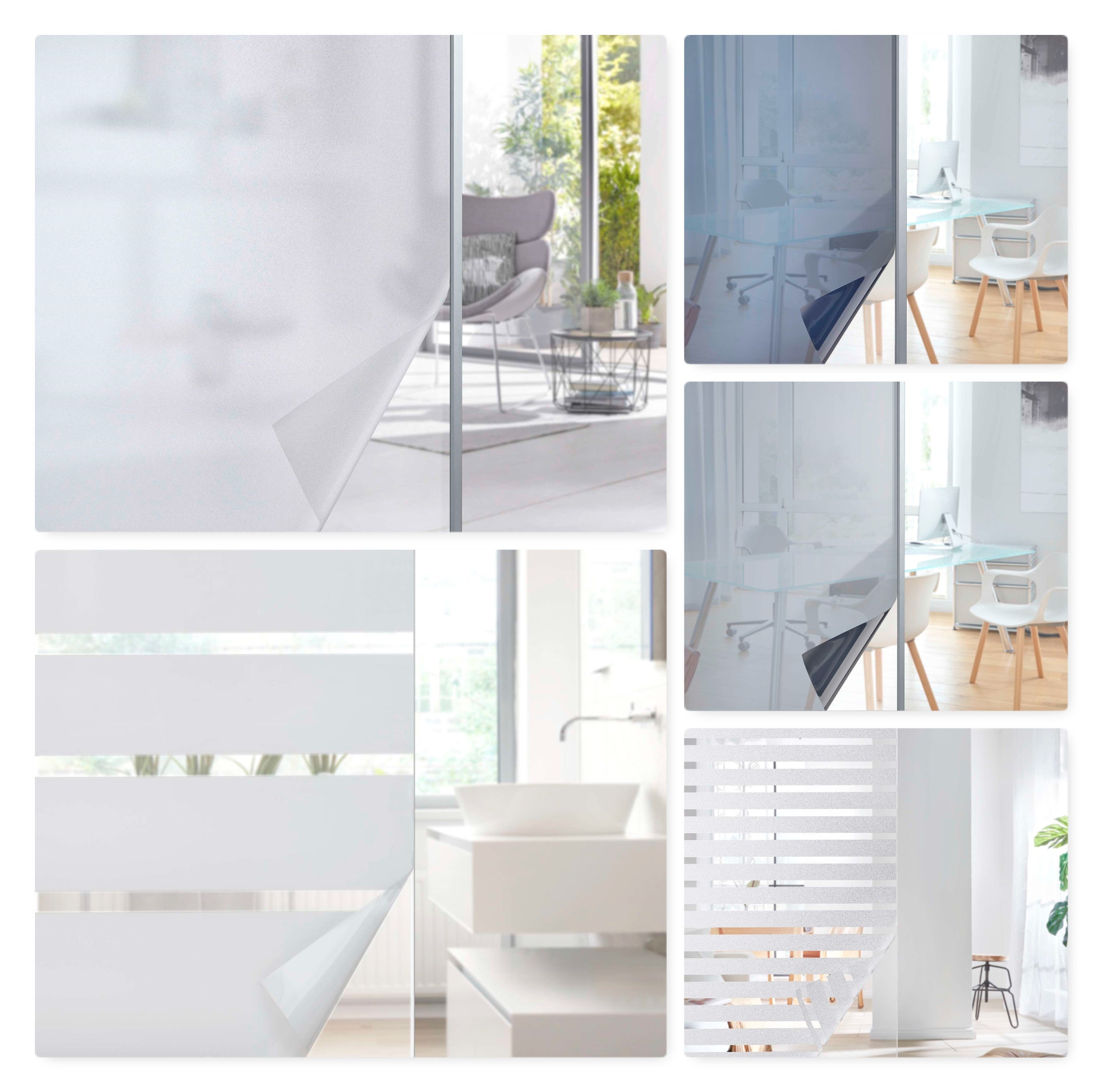 Fensterfolie selbsthaftend Sichtschutzfolie Anti-UV statische Haftung Folie selbstklebend 201916000 Folien 201916000var | girdinenbox.com