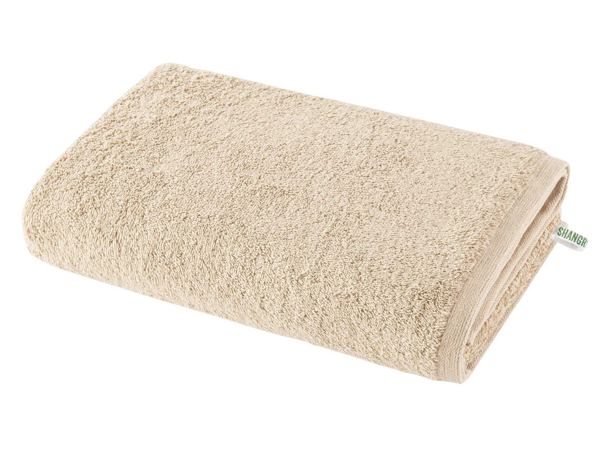 Badetuch Premium Qualität »Montreal« 500 g/m² 100% Bio Baumwolle kuschelig weich & sehr saugfähig - MADE IN GREEN - 2020103 Beige Frottee 2020103beige | girdinenbox.com