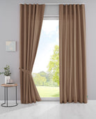 2er Set Bio Organic Vorhänge »Bremen« Reine Bio Baumwolle Blickdicht Gardinen Verdeckte Schlaufen Gardinenband Pflegeleicht 202088 Taupe HxB 225x145 cm Vorhang Set 202088taupe | girdinenbox.com