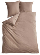 Bio Baumwolle Bettwäsche Set »Bremen« Kissenbezug Bettbezug Reißverschluss Hautfreundlich 202091 Taupe BxL 220x240 cm Bettwäsche 202091taupe-220x240 | girdinenbox.com