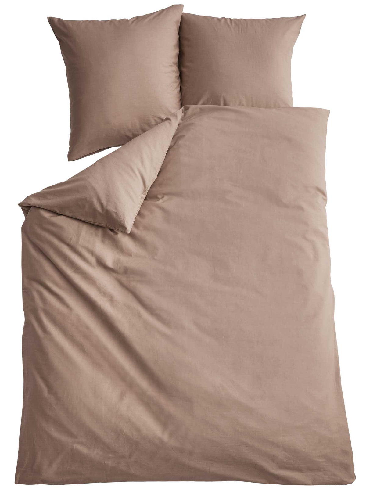 Bio Baumwolle Bettwäsche Set »Bremen« Kissenbezug Bettbezug Reißverschluss Hautfreundlich 202091 Taupe BxL 220x240 cm Bettwäsche 202091taupe-220x240 | girdinenbox.com