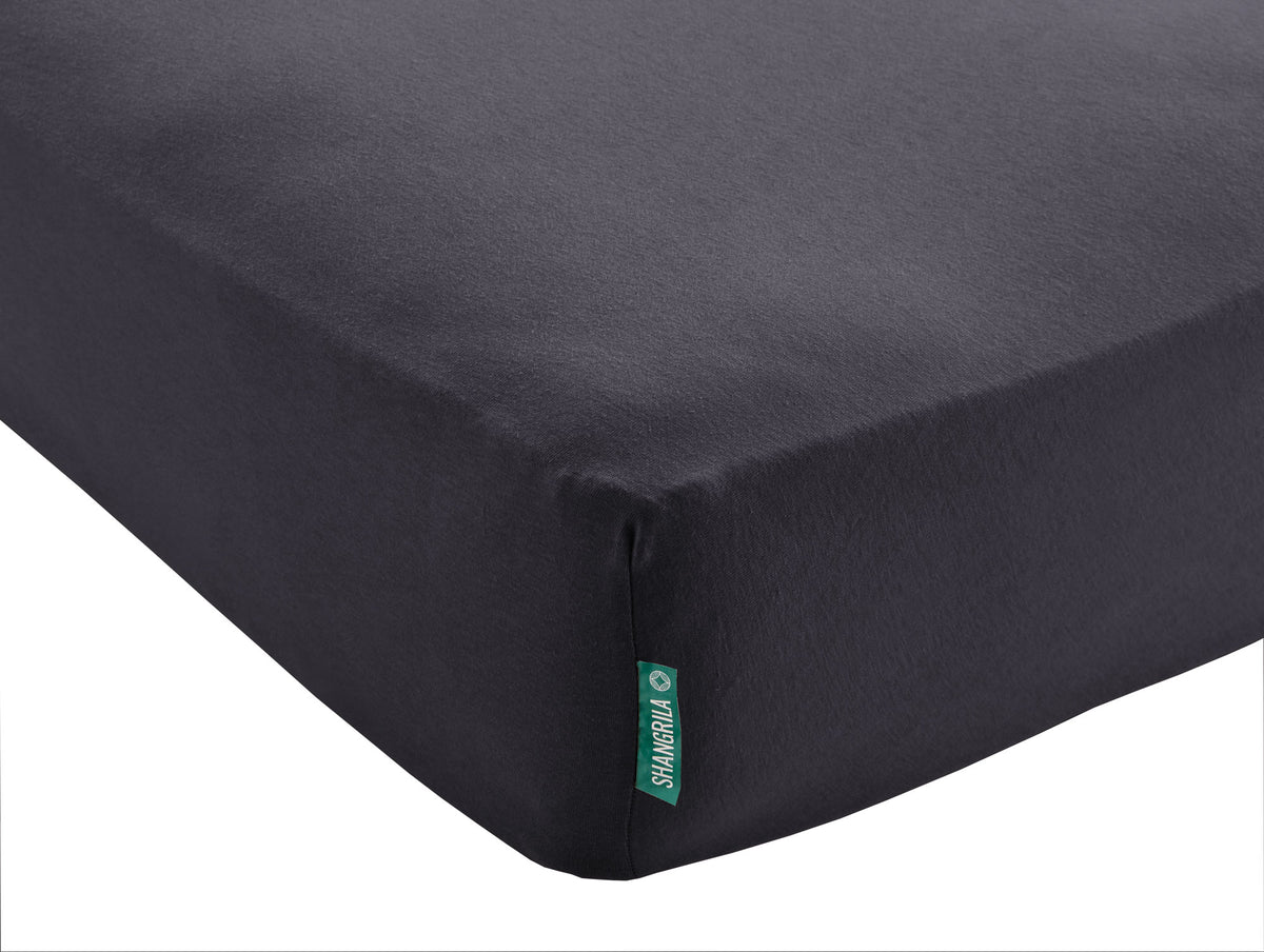 Spannbettlaken »Bremen« Bettlaken Bio Baumwolle Hautfreundlich für Boxpringbetten Matratzen bis 30 cm Höhe 202093 Schwarz BxL+H 90x200+30 cm Bettwäsche 202093schwarz_bb390329-db05-4de2-839e-65ad5d1cb276 | girdinenbox.com