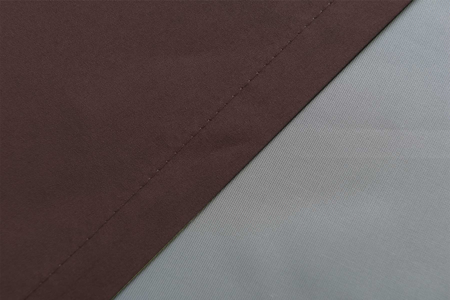 1er Set Vorhang Schal Schlaufen »Berlin« Microsatin Lichtdurchlässig Kräuselband Uni Matt 20400N Gardinenschal 20400_detail_braun_2 | girdinenbox.com