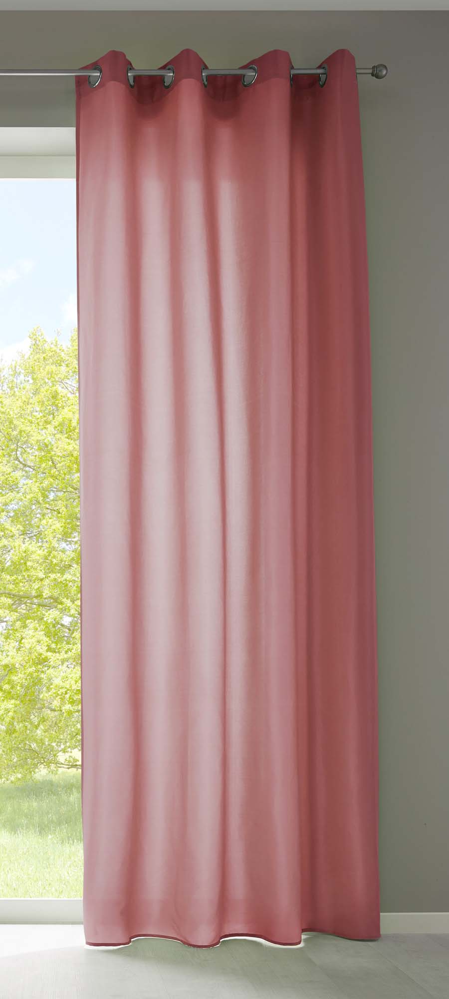 1er Set Vorhänge Schal Ösen »Berlin« Microsatin Lichtdurchlässig Uni Matt 20405N Altrosa HxB 175x140 cm Vorhang 20405Naltrosa_e2e6a5c6-2069-4eed-a203-ccbee193b527 | girdinenbox.com