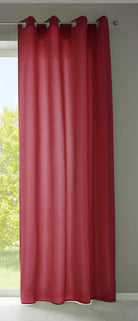 1er Set Vorhänge Schal Ösen »Berlin« Microsatin Lichtdurchlässig Uni Matt 20405N Bordeaux HxB 245x140 cm Vorhang 20405Nbordeaux | girdinenbox.com