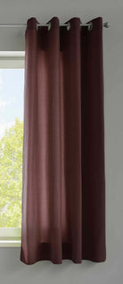 1er Set Vorhänge Schal Ösen »Berlin« Microsatin Lichtdurchlässig Uni Matt 20405N Braun HxB 145x140 cm Vorhang 20405Nbraun-175 | girdinenbox.com