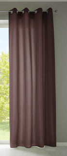 1er Set Vorhänge Schal Ösen »Berlin« Microsatin Lichtdurchlässig Uni Matt 20405N Braun HxB 225x140 cm Vorhang 20405Nbraun_0cc9d5b3-207b-4d38-aab2-9918e3e0e449 | girdinenbox.com