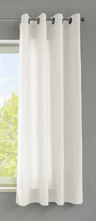 1er Set Vorhänge Schal Ösen »Berlin« Microsatin Lichtdurchlässig Uni Matt 20405N Creme HxB 145x140 cm Vorhang 20405Ncreme-175 | girdinenbox.com