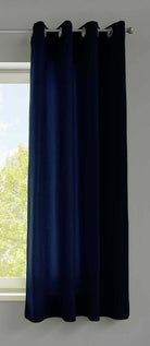 1er Set Vorhänge Schal Ösen »Berlin« Microsatin Lichtdurchlässig Uni Matt 20405N Dunkelblau HxB 175x140 cm Vorhang 20405Ndunkelblau-175_169d3f84-15a3-492e-80b3-2108540ab180 | girdinenbox.com
