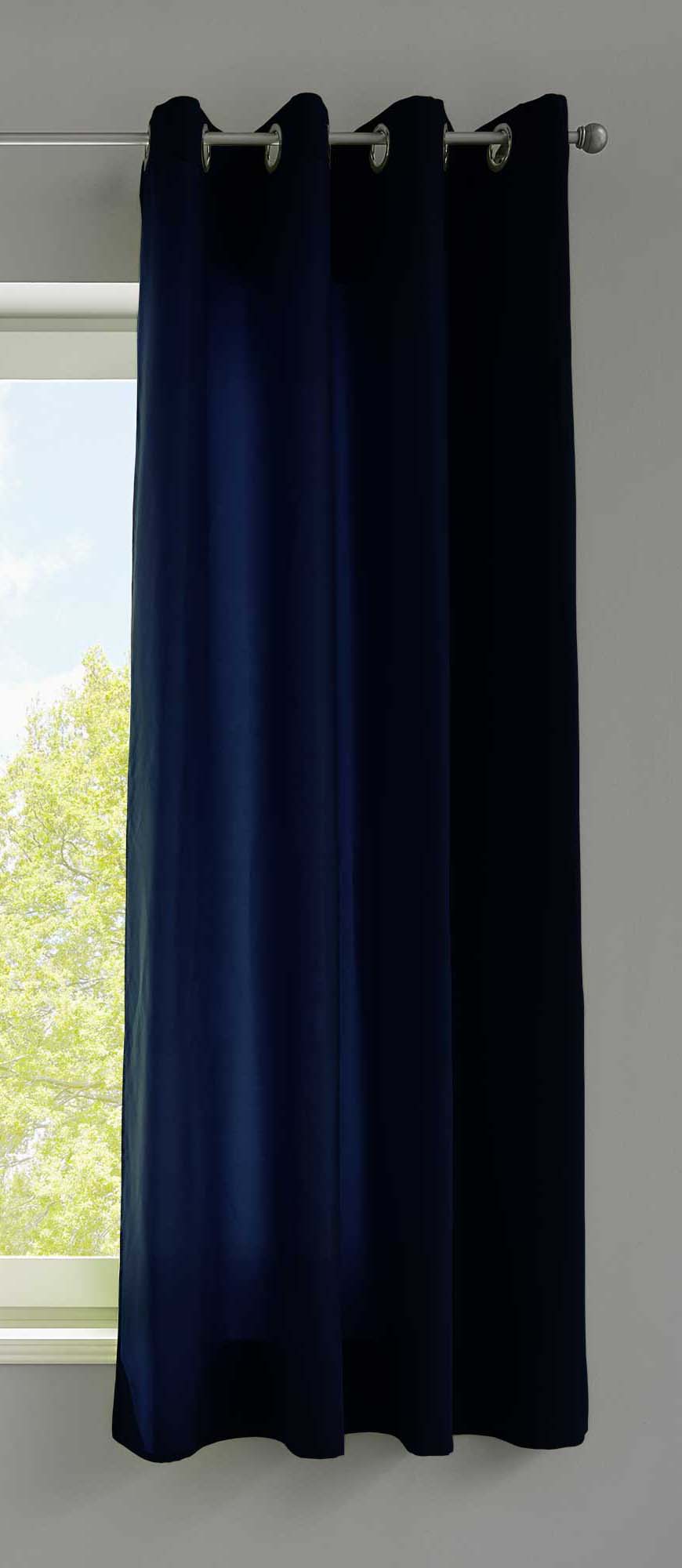 1er Set Vorhänge Schal Ösen »Berlin« Microsatin Lichtdurchlässig Uni Matt 20405N