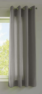 1er Set Vorhänge Schal Ösen »Berlin« Microsatin Lichtdurchlässig Uni Matt 20405N Hellgrau HxB 145x140 cm Vorhang 20405Nhellgrau-175 | girdinenbox.com