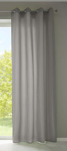 1er Set Vorhänge Schal Ösen »Berlin« Microsatin Lichtdurchlässig Uni Matt 20405N Hellgrau HxB 245x140 cm Vorhang 20405Nhellgrau | girdinenbox.com