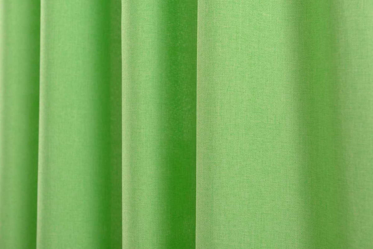 Vorhang Schal verdeckte Schlaufen >>Cationic<< blickdicht Leinen Optik natura seidenmatt (HxB) Landhaus Stil 20440 Vorhang 20440_Apfelgrun_4 | girdinenbox.com