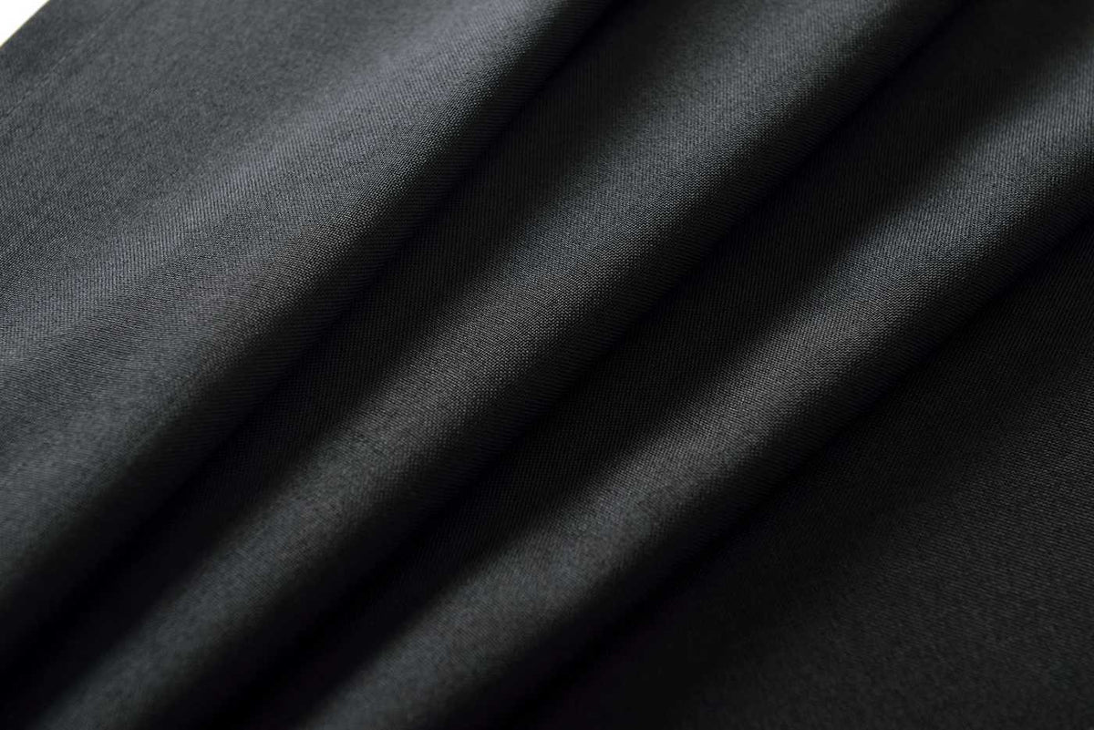 Vorhang Schal verdeckte Schlaufen >>Cationic<< blickdicht Leinen Optik natura seidenmatt (HxB) Landhaus Stil 20440 Vorhang 20440_schwarz_4 | girdinenbox.com