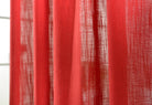 Vorhang Schal verdeckte Schlaufen >>Linene<< blickdicht Leinen Optik Natur Grobfaser (HxB) Lanhaus Stil schwere Qualität 20445 Vorhang 20445_rot_10 | girdinenbox.com