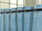 Vorhang Schal verdeckte Schlaufen >>Linene<< blickdicht Leinen Optik Natur Grobfaser (HxB) Lanhaus Stil schwere Qualität 20445 Vorhang 20445_tArkis_7 | girdinenbox.com
