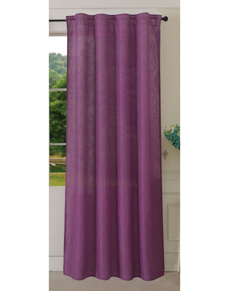 Vorhang Schal verdeckte Schlaufen >>Linene<< blickdicht Leinen Optik Natur Grobfaser (HxB) Lanhaus Stil schwere Qualität 20445 Fuchsia Vorhang 20445fuchsia | girdinenbox.com