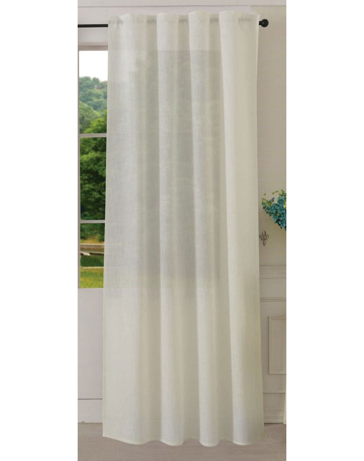 Vorhang Schal verdeckte Schlaufen >>Linene<< blickdicht Leinen Optik Natur Grobfaser (HxB) Lanhaus Stil schwere Qualität 20445 Natur Vorhang 20445natur | girdinenbox.com