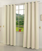 Verdunkelungsvorhang Ösen matt uni Farben blickdicht Blackout 20600 Angora 245x135 (HxB) Vorhang 20600angora | girdinenbox.com