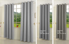 Verdunkelungsvorhang Ösen matt uni Farben blickdicht Blackout 20600 Grau 175x135 (HxB) Vorhang 20600grau-175 | girdinenbox.com
