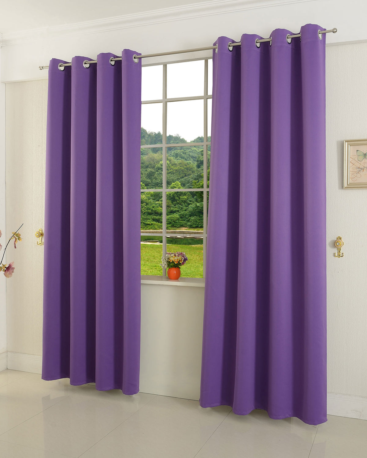 Verdunkelungsvorhang Ösen matt uni Farben blickdicht Blackout 20600 Lila 245x135 (HxB) Vorhang 20600lila_723c887e-7568-424e-8c20-ecbc0859922f | girdinenbox.com