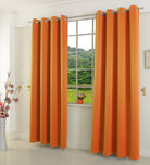 Verdunkelungsvorhang Ösen matt uni Farben blickdicht Blackout 20600 Orange 175x135 (HxB) Vorhang 20600orange | girdinenbox.com