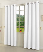 Verdunkelungsvorhang Ösen matt uni Farben blickdicht Blackout 20600 Weiß 175x135 (HxB) Vorhang 20600weiss | girdinenbox.com