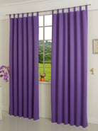 Verdunkelungsvorhag mit Schlaufen matt uni Farben aus weichfallenden blickdichten Stoff blickdicht Blackout 20610 Lila 245x135 (HxB) Vorhang 20610lila | girdinenbox.com